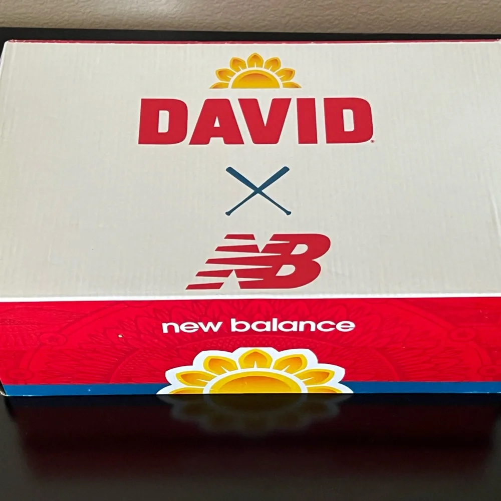 New Balance Red and Yellow Athletic Shoes with Chunky Sole - Picture 9 of 13